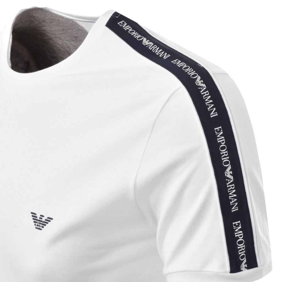Alternative Image for ProductEmporio Armani Lounge Crew Neck T Shirt White3
